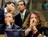 THE VOTE  --- Reputation and future potential can rise and fall in a single vote. Even when they don't it can feel that way to opposing parties. As the votes were counted for Villaraigosa's bill, I pushed my camera close to two LAUSD officials, who opposed the bill, with Villaraigosa, top right, and Speaker Fabian Núñez, top left, who were pushing for its passage in the background. All of them were so intent on listening to the one-by-one voice vote, no one even noticed I was even there. The bill passed that day only to be largely overturned later by a judge.
August 29, 2006
