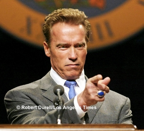 NO NONSENSE --- During his first press conference the day after being inaugurated, Gov. Arnold Schwarzenegger's demeanor had changed markedly from what I had observed on the campaign trail. There was no light-hearted campaign banter between the governor and the press. As he took questions, California's 38th governor was in a no nonsense mood.
November 18, 2003.
